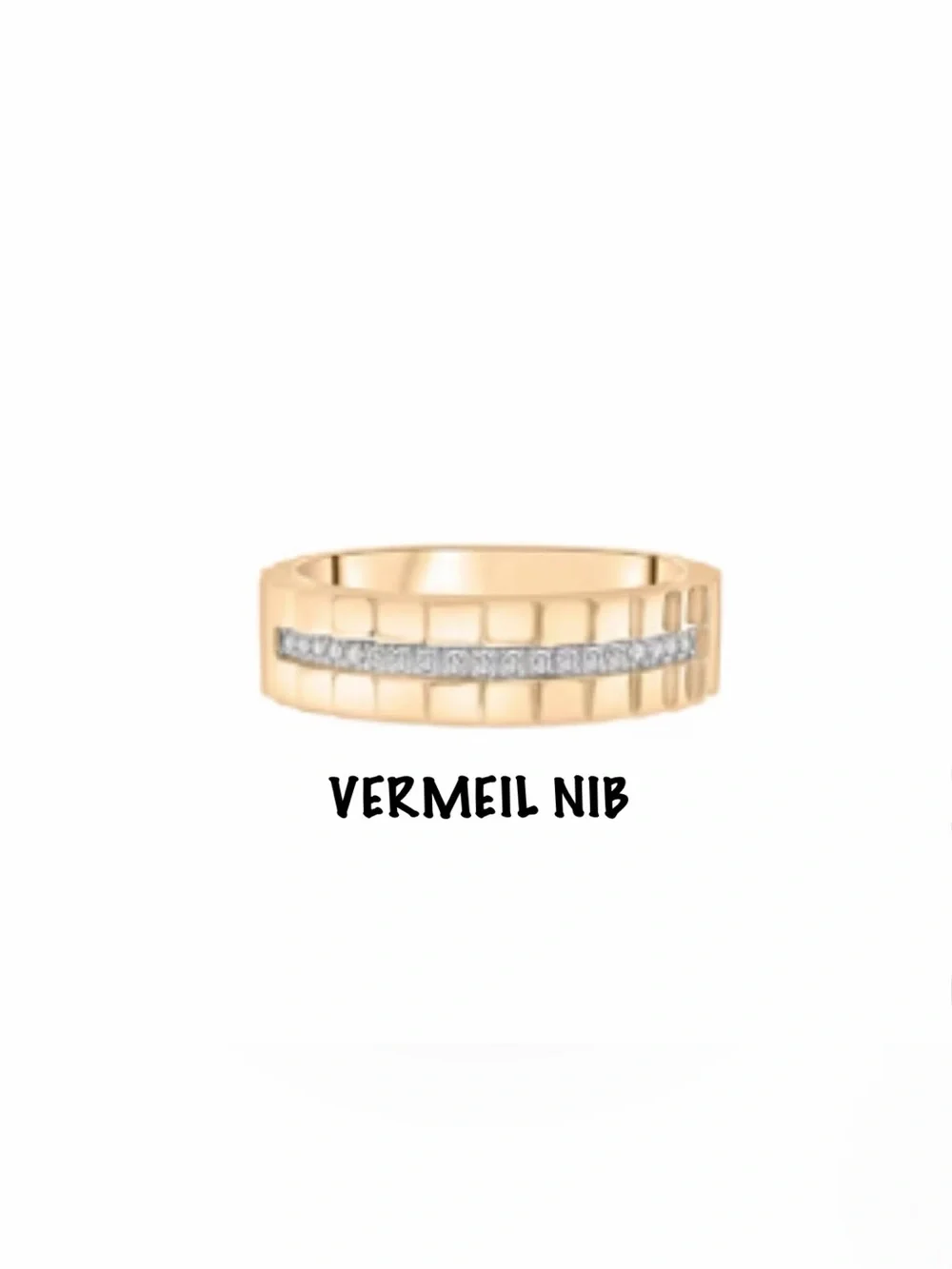 Helzberg 10K Vermeil Ring With Genuine Diamonds NIB